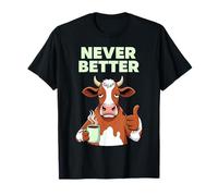 Amateur de café, une vache fatiguée n'a jamais mieux fait de lever le pouce T-Shirt