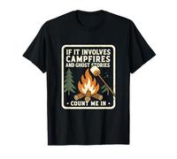 Amateur de Camping Amateur de Feux de Camp et d'histoires de fantômes T-Shirt