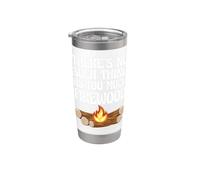 Amateur de camping, il n'y a rien de tel que trop de bois de chauffage Gobelet isotherme en acier inoxydable double paroi