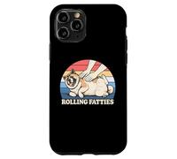 Amateur de Chiens américain Akita Rolling Fatties Pun Joke Coque pour iPhone 11 Pro