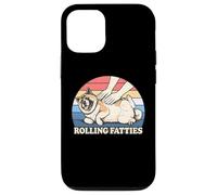 Amateur de Chiens américain Akita Rolling Fatties Pun Joke Coque pour iPhone 12/12 Pro