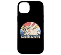 Amateur de Chiens américain Akita Rolling Fatties Pun Joke Coque pour iPhone 14 Plus