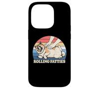 Amateur de Chiens américain Akita Rolling Fatties Pun Joke Coque pour iPhone 14 Pro