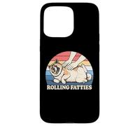 Amateur de Chiens américain Akita Rolling Fatties Pun Joke Coque pour iPhone 15 Pro Max
