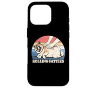 Amateur de Chiens américain Akita Rolling Fatties Pun Joke Coque pour iPhone 16 Pro