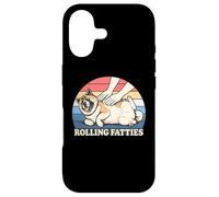 Amateur de Chiens américain Akita Rolling Fatties Pun Joke Coque pour iPhone 17