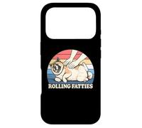 Amateur de Chiens américain Akita Rolling Fatties Pun Joke Coque pour iPhone 17 Pro