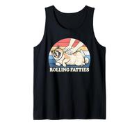 Amateur de Chiens américain Akita Rolling Fatties Pun Joke Débardeur