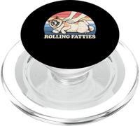 Amateur de Chiens américain Akita Rolling Fatties Pun Joke PopSockets PopGrip pour MagSafe