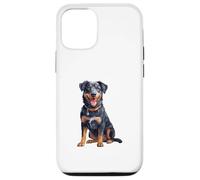 Amateur de Chiens Beauceron, Joli Portrait de Chiot pour Les propriétaires Coque pour iPhone 12/12 Pro