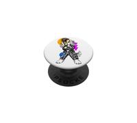 Amateur de Chiens Punk Cocker Spaniel Retro des années 70 PopSockets PopGrip Adhésif
