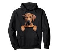 Amateur de Chiots et de Chiens Rhodesian Ridgeback Funny Peeking Pocket Sweat à Capuche