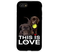 Amateur de Chocolate Lab, Voici Love Brown Labrador Retriever Coque pour iPhone SE (2020) / 7/8