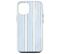 Amateur de couleurs aquarelle à rayures bleu glacial et ardoise Coque pour iPhone 12/12 Pro