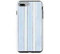 Amateur de couleurs aquarelle à rayures bleu glacial et ardoise Coque pour iPhone 7 Plus/8 Plus