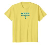 Amateur de danse motivant Keep Dancing Foot T-Shirt, Enfant, Citron, 3 ans