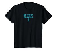 Amateur de danse motivant Keep Dancing Foot T-Shirt, Enfant, Noir, 3 ans