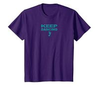 Amateur de danse motivant Keep Dancing Foot T-Shirt, Enfant, Violet, 3 ans