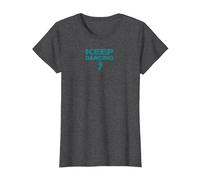 Amateur de danse motivant Keep Dancing Foot T-Shirt, Femme, Chiné Foncé, 3XL