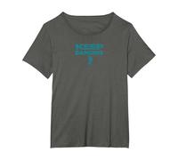 Amateur de danse motivant Keep Dancing Foot T-Shirt, Femme Grandes tailles, Asphalte, 3X