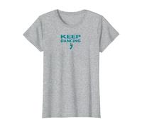 Amateur de danse motivant Keep Dancing Foot T-Shirt, Femme, Gris Chiné, 3XL