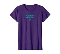 Amateur de danse motivant Keep Dancing Foot T-Shirt, Femme, Violet, 3XL