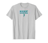 Amateur de danse motivant Keep Dancing Foot T-Shirt, Homme, Argent, 3XL