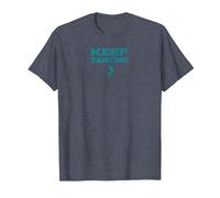 Amateur de danse motivant Keep Dancing Foot T-Shirt, Homme, Bleu Chiné, 3XL