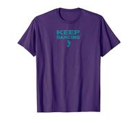 Amateur de danse motivant Keep Dancing Foot T-Shirt, Homme, Violet, 3XL