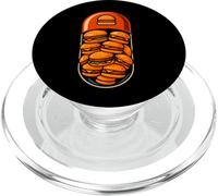 Amateur de Hamburgers Amusant dans Un Design Pop Art en Capsule PopSockets PopGrip pour MagSafe