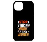Amateur de Hot Dogs, arrête de Regarder ma Wiener Coque pour iPhone 13