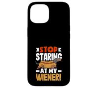 Amateur de Hot Dogs, arrête de Regarder ma Wiener Coque pour iPhone 15
