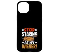 Amateur de Hot Dogs, arrête de Regarder ma Wiener Coque pour iPhone 15 Plus