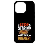 Amateur de Hot Dogs, arrête de Regarder ma Wiener Coque pour iPhone 15 Pro Max