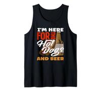 Amateur de Hot Dogs, Ici pour Les Hot Dogs et la bière Débardeur