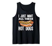 Amateur de hot dogs, je veux juste tous ces hot dogs Débardeur