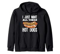 Amateur de hot dogs, je veux juste tous ces hot dogs Sweat à Capuche