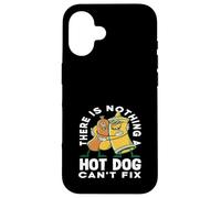 Amateur de hot dogs, rien qu'un hot dog ne puisse réparer Coque pour iPhone 16