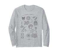 Amateur de Livres de poésie littéraire esthétique Dark Academia Manche Longue