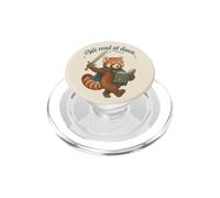 Amateur de Livres fantastiques lisant Red Panda à l'aube PopSockets PopGrip pour MagSafe