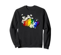 Amateur de Livres Gay LGBT Reading Pride Trans Daisy Flowers Sweatshirt