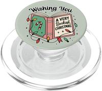 Amateur de Livres, Je Vous Souhaite Un t-Shirt de Noël livresque PopSockets PopGrip pour MagSafe