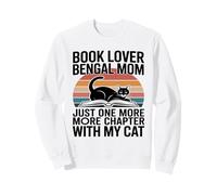 Amateur de Livres, Maman du Bengale, Juste Un chapitre de Plus, Chat Sweatshirt