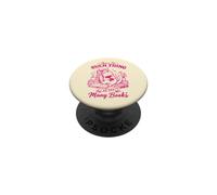 Amateur de Livres pour Chats Amusant, Rien de tel Que Too Many Books PopSockets PopGrip Adhésif