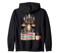Amateur de Livres Stay Weird Be Kind Read Books Baby Dragon Sweat à Capuche