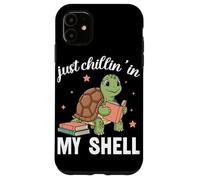 Amateur de Livres sur Les Tortues Just Chillin in My Shell Coque pour iPhone 11