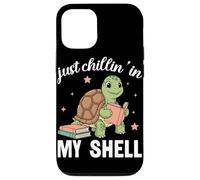 Amateur de Livres sur Les Tortues Just Chillin in My Shell Coque pour iPhone 12/12 Pro