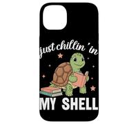 Amateur de Livres sur Les Tortues Just Chillin in My Shell Coque pour iPhone 14 Plus