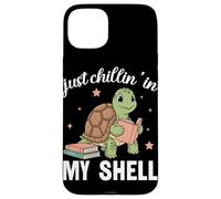 Amateur de Livres sur Les Tortues Just Chillin in My Shell Coque pour iPhone 15 Plus