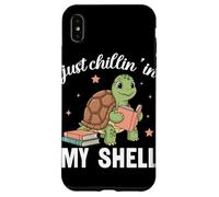 Amateur de Livres sur Les Tortues Just Chillin in My Shell Coque pour iPhone XS Max